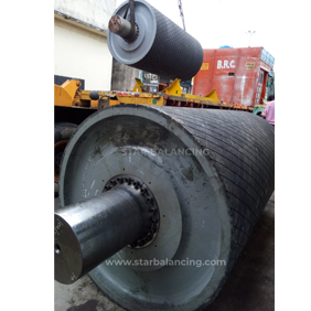 heavy size conveyor rollers dynamic balancing unit